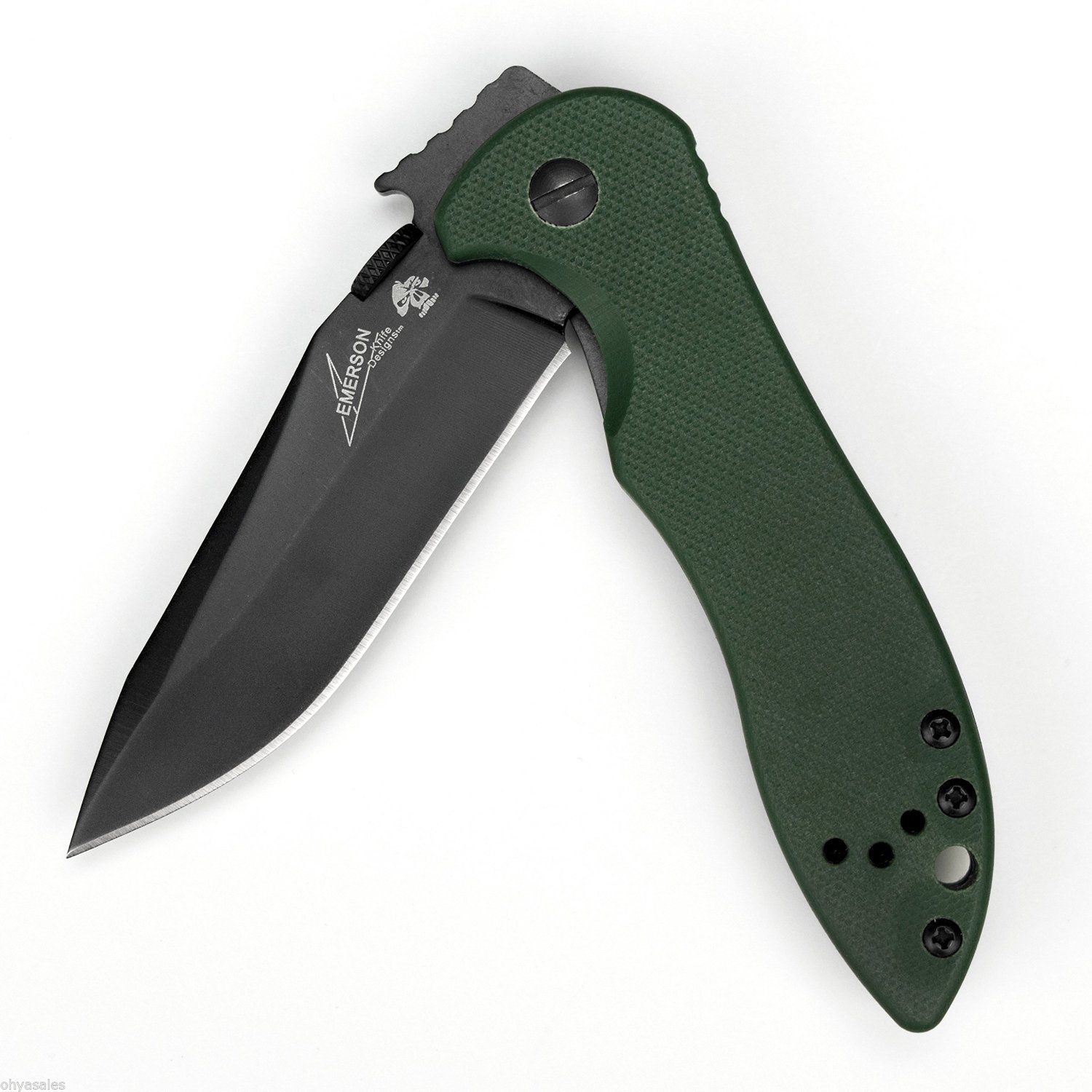 Kershaw Emerson 6074OLBLK CQC5K Folding Knife Shoot Straight