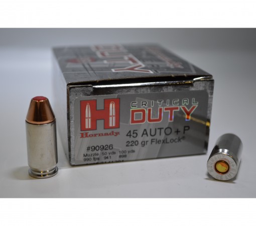 hornady critical duty 45 acp +p