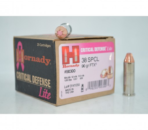 hornady critical defense 38 special lite