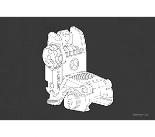 Magpul Mbus Rear Flip Sight, Gen 2, Fde Mag248-fde