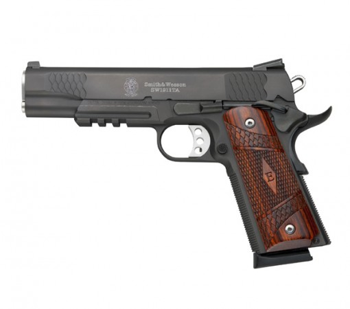 Smith & Wesson 1911TA E-Series Matte Black, 8 Round Semi Auto Handgun, .45 ACP