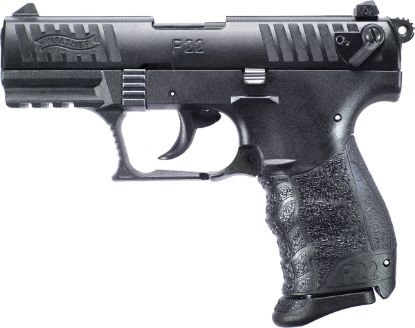 Walther P22 Q Black, 10 Round Semi Auto Handgun, .22 LR