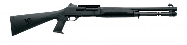 Benelli M4 Tactical Shotgun 12GA w/Rail 11707, 18.5" Barrel, Black, Pistol Grip, Ghost-Ring Sight