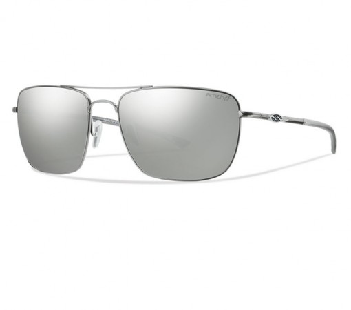 Smith Nomad Matte Silver ChromaPop Polarized Platinum