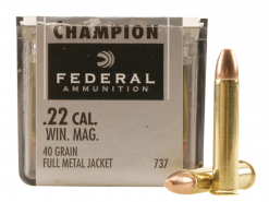 Federal Champion 22WMR 40Gr FMJ, 50 Rounds
