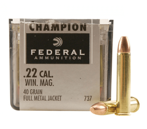 Federal Champion 22WMR 40Gr FMJ, 50 Rounds