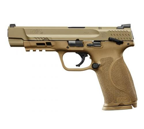 Smith & Wesson M&P 40 M2.0 FDE Thumb Safety, 15 Round Semi Auto Handgun, .40 S&W
