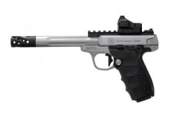 Smith & Wesson SW22 Victory 12079 Performance Center, 6" Stainless Fluted Barrel, w/ Red Dot Sight