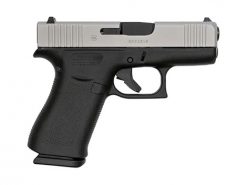 Glock G43X Sub-Compact Silver 9mm 3.41-inch 10Rds Fixed Sights