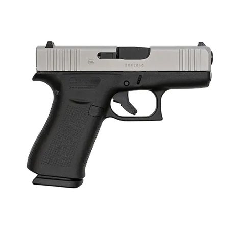 Glock G43X Sub-Compact Silver 9mm 3.41-inch 10Rds Fixed Sights