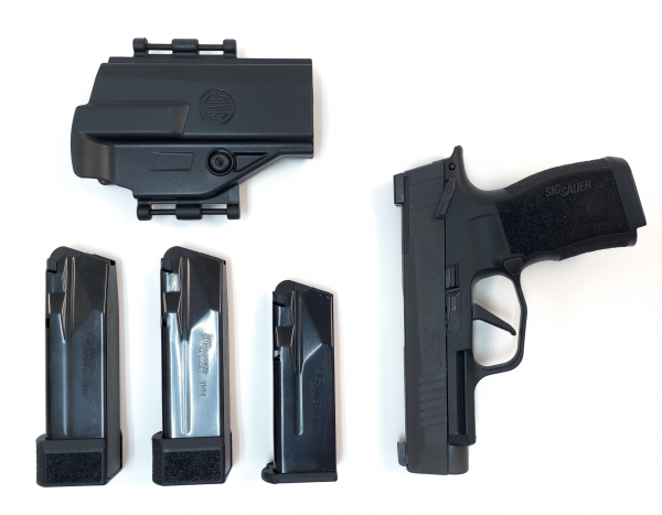 SIG Sauer P365XL Manual Safety, 9mm TACPAC 3 Magazines & Holster