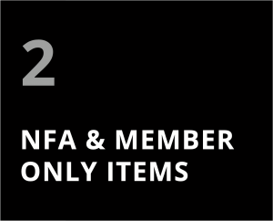 2. NFA and member only items.