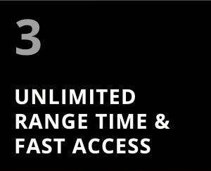 3. Unlimited range time and fast access.